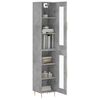 vidaXL Ντουλάπι Γκρι Σκυροδέματος 34,5x34x180 εκ. Επεξεργασμένο Ξύλο