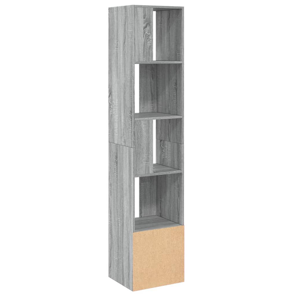 vidaXL Βιβλιοθήκη Γκρι Sonoma 40x36x189 εκ. από Επεξεργ. Ξύλο