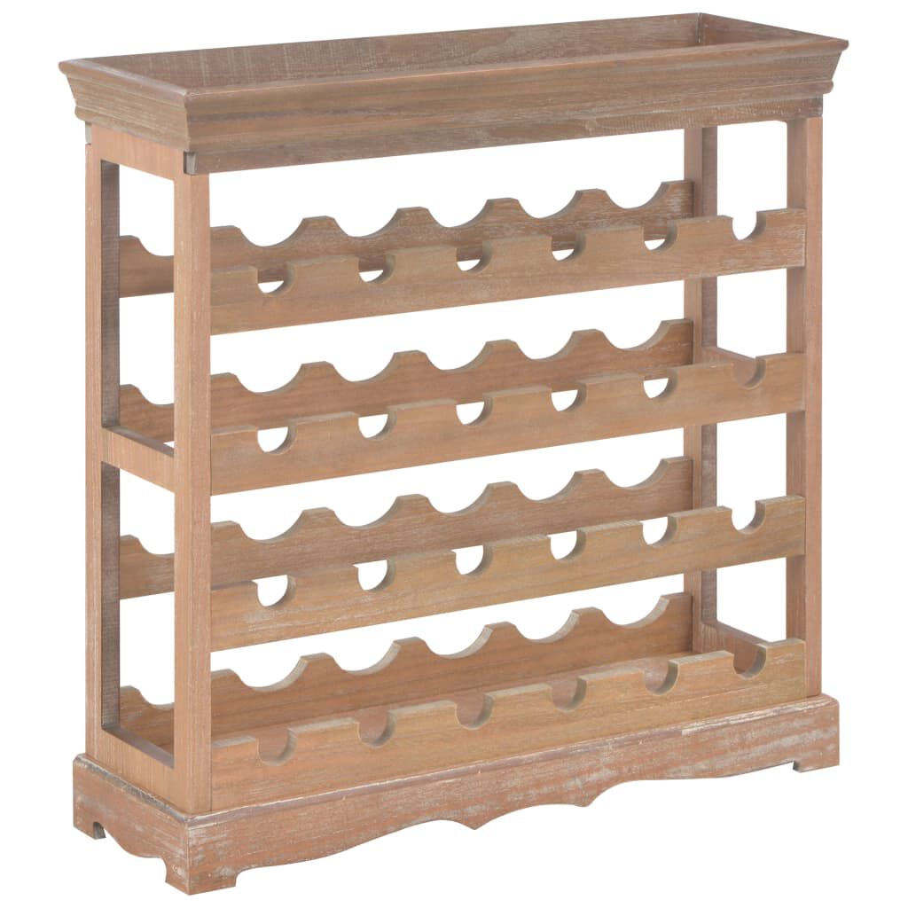 vidaXL Κάβα Κρασιών Καφέ 70 x 22,5 x 70,5 εκ. από MDF