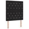 vidaXL Κεφαλάρι LED με φώτα λωρίδας LED Argyle Μαύρο 80 cm Βελούδο