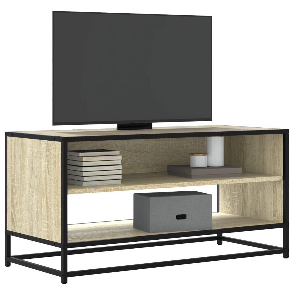 vidaXL Έπιπλο Τηλεόρασης Sonoma Δρυς 91x40x46 εκ. Επεξ. Ξύλο