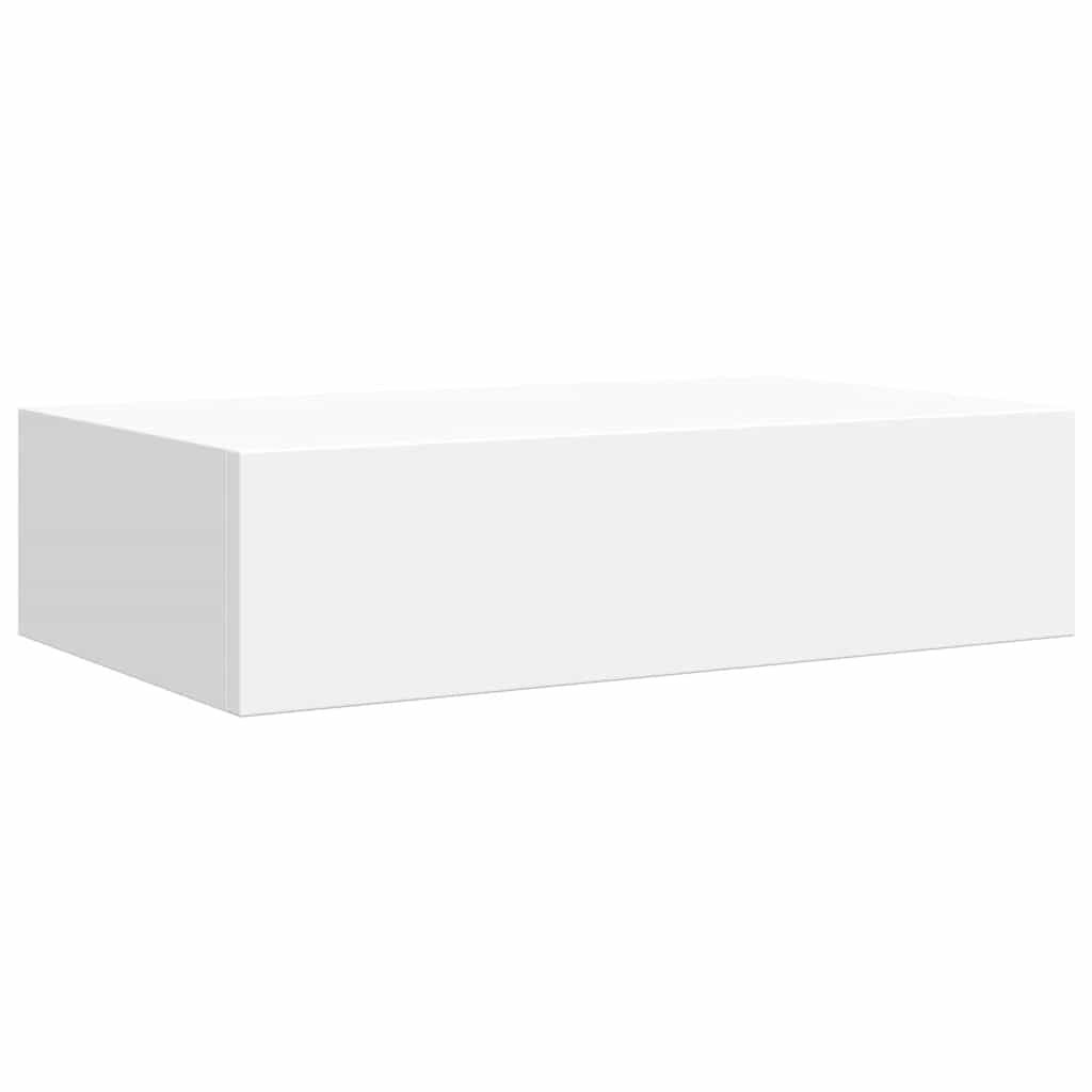 vidaXL Ράφια Τοίχου με Συρτάρια 2 Τεμ. Λευκά 40 x 23,5 x 10εκ. από MDF