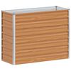 vidaXL Ζαρντινιέρα Υπερυψωμένη Ασημί 100x40x77 εκ. Γαλβανισμ. Χάλυβας