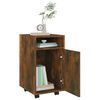 vidaXL Ντουλάπι με Ροδάκια Καπνιστή Δρυς 33x38x60 εκ. Επεξεργ. ξύλο