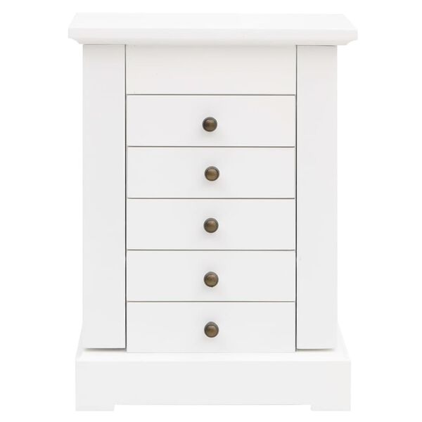 vidaXL Κοσμηματοθήκη με Καθρέφτη 25 x 13,5 x 34 εκ. από MDF