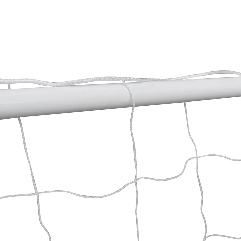 vidaXL Σετ Τέρμα Ποδοσφαίρου με Δίχτυ 240 x 90 x 150 εκ. από Ατσάλι