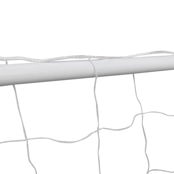 vidaXL Σετ Τέρμα Ποδοσφαίρου με Δίχτυ 240 x 90 x 150 εκ. από Ατσάλι