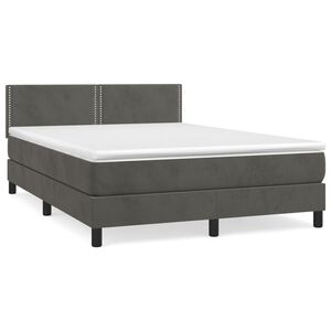 vidaXL &Kappa;&rho;&epsilon;&beta;ά&tau;&iota; Boxspring &mu;&epsilon; &Sigma;&tau;&rho;ώ&mu;&alpha; &Sigma;&kappa;&omicron;ύ&rho;&omicron; &Gamma;&kappa;&rho;&iota; 140x200 &epsilon;&kappa;. &Beta;&epsilon;&lambda;&omicron;ύ&delta;&iota;&nu;&omicron;