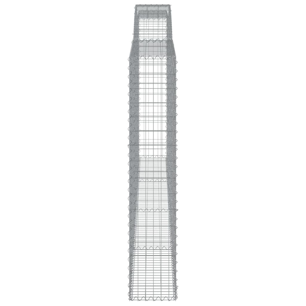 vidaXL Συρματοκιβώτια Τοξωτά 5 τεμ. 400x30x160/180 εκ. Γαλβαν. Ατσάλι