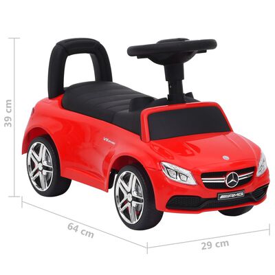 vidaXL Αυτοκίνητο Παιδικό Περπατούρα Mercedes-Benz C63 Κόκκινο