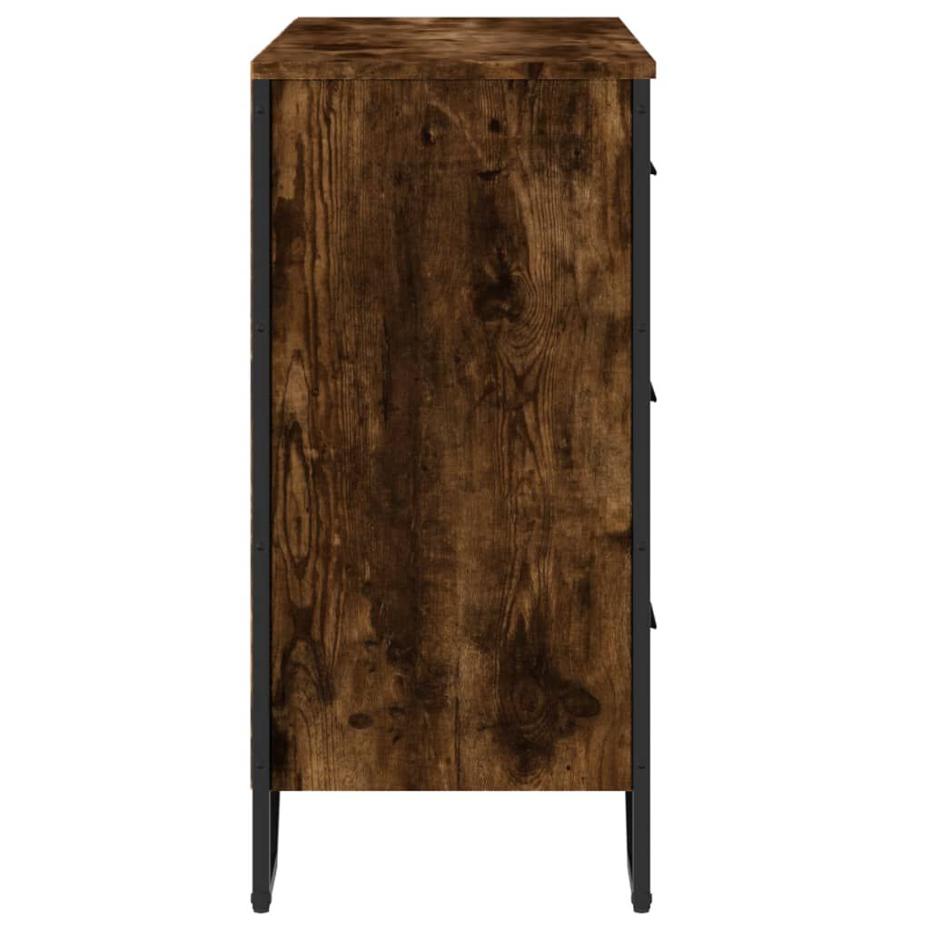 vidaXL Συρταριέρα Καπνιστή Δρυς 91x35,5x74,5 εκ. από Επεξεργ. Ξύλο