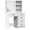vidaXL Τραπέζι περιποίησης με συρτάρι 2 pcs Λευκό 50 x 41 x 135 εκ