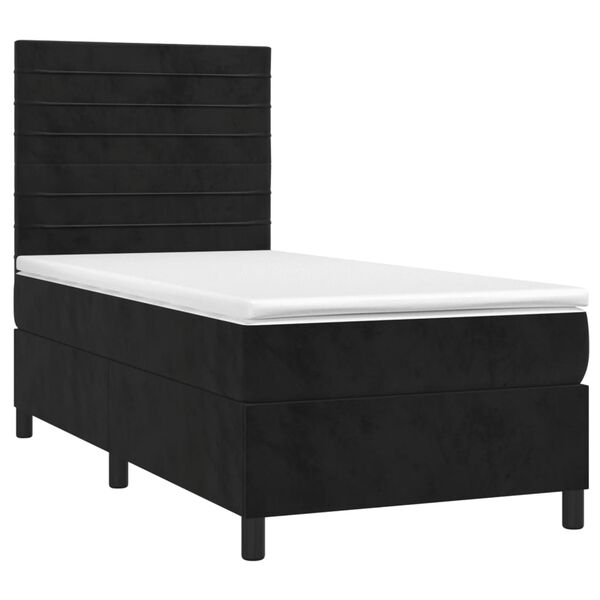vidaXL &Kappa;&rho;&epsilon;&beta;ά&tau;&iota; Boxspring &mu;&epsilon; &Sigma;&tau;&rho;ώ&mu;&alpha; &Mu;&alpha;ύ&rho;&omicron; 80 x 200 &epsilon;&kappa;. &Beta;&epsilon;&lambda;&omicron;ύ&delta;&iota;&nu;&omicron;
