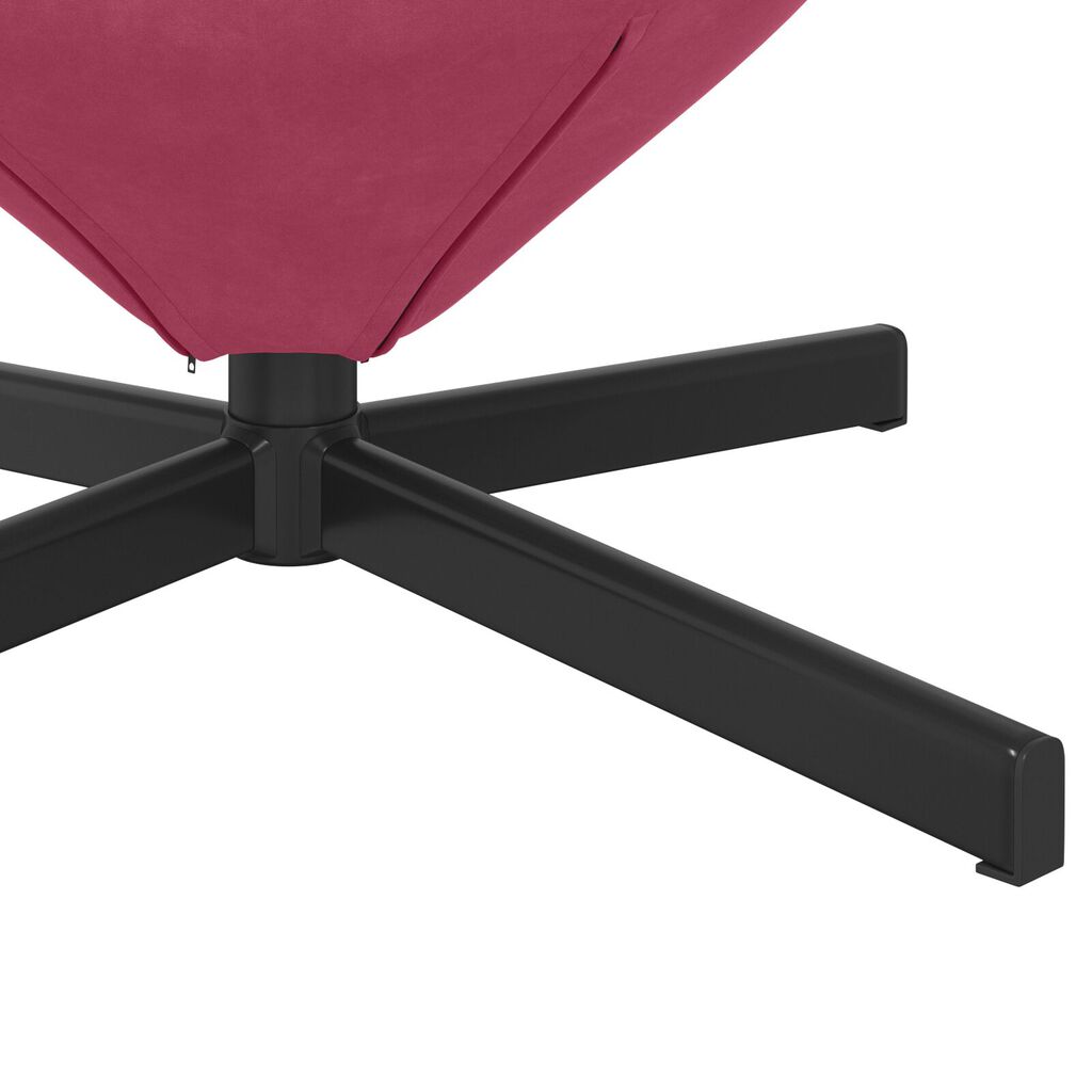 vidaXL Πολυθρόνα Αυγού Wine Red Velvet