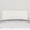 vidaXL Κεφαλάρι με κεφαλάρι Κρεμ 80 cm Ύφασμα Ριμπ