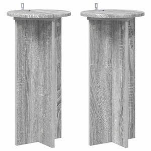 vidaXL &Beta;ά&sigma;&eta; &phi;&upsilon;&tau;ώ&nu; 2 pcs &Gamma;&kappa;&rho;&iota; Sonoma 29,5 x 29,5 x 60 &epsilon;&kappa;.