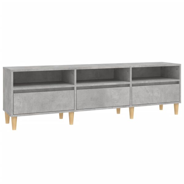 vidaXL Έπιπλο Τηλεόρασης Γκρι Σκυρ. 150x30x44,5 εκ. Επεξ. Ξύλο