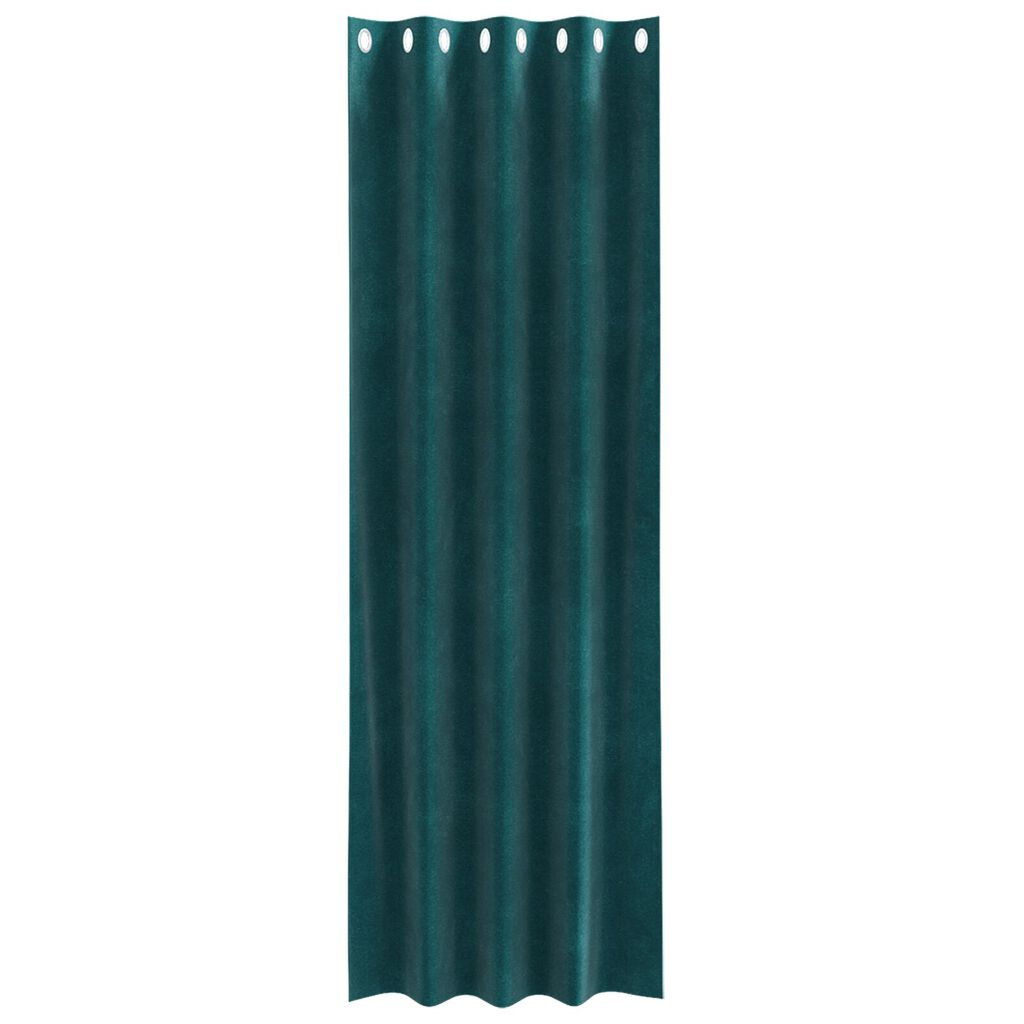 vidaXL Κουρτίνες 2 pcs Σκούρο Πράσινο 140 x 260 cm Βελούδο
