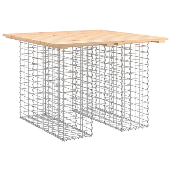vidaXL Παγκάκι Κήπου Συρματοκιβώτιο 100x102x72 εκ. Μασίφ Ξύλο Πεύκου