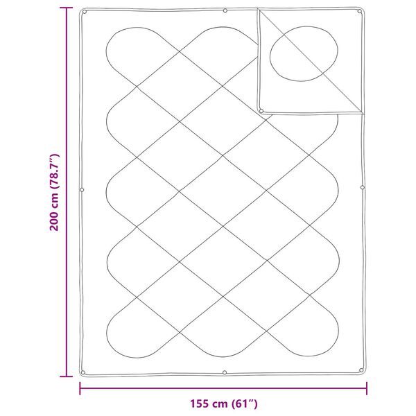 vidaXL Διπλό με Μαξιλάρι 2 pcs Λευκό 155 x 200 εκ. Μικροΐνες