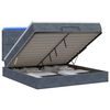vidaXL &Kappa;&rho;&epsilon;&beta;ά&tau;&iota; Ottoman &mu;&epsilon; &Sigma;&tau;&rho;ώ&mu;&alpha; &kappa;&alpha;&iota; LED &Sigma;&kappa;&omicron;ύ&rho;&omicron; &Gamma;&kappa;&rho;&iota; 140 x 200 cm