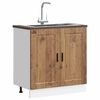 vidaXL Ντουλάπι βάσης νεροχύτη Porto Παλιό Ξύλο 80x46x81,5 cm