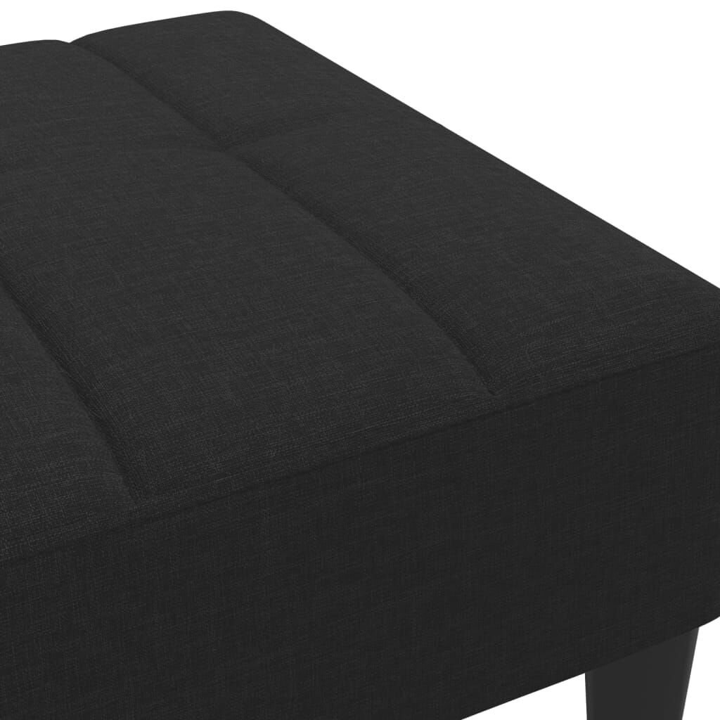 vidaXL Υποπόδιο Μαύρο 77x55x31 εκ. Υφασμάτινο
