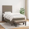vidaXL &Kappa;&rho;&epsilon;&beta;ά&tau;&iota; Boxspring &mu;&epsilon; &Sigma;&tau;&rho;ώ&mu;&alpha; Taupe 80x200 &epsilon;&kappa;. &Upsilon;&phi;&alpha;&sigma;&mu;ά&tau;&iota;&nu;&omicron;