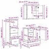 vidaXL Σετ Επίπλων Μπάνιου 3 pcs artisan δρυς 35 x 37.5 x 100 εκ.