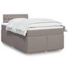 vidaXL &Kappa;&rho;&epsilon;&beta;ά&tau;&iota; Boxspring &mu;&epsilon; &Sigma;&tau;&rho;ώ&mu;&alpha; Taupe 120x190 &epsilon;&kappa;. &Upsilon;&phi;&alpha;&sigma;&mu;ά&tau;&iota;&nu;&omicron;
