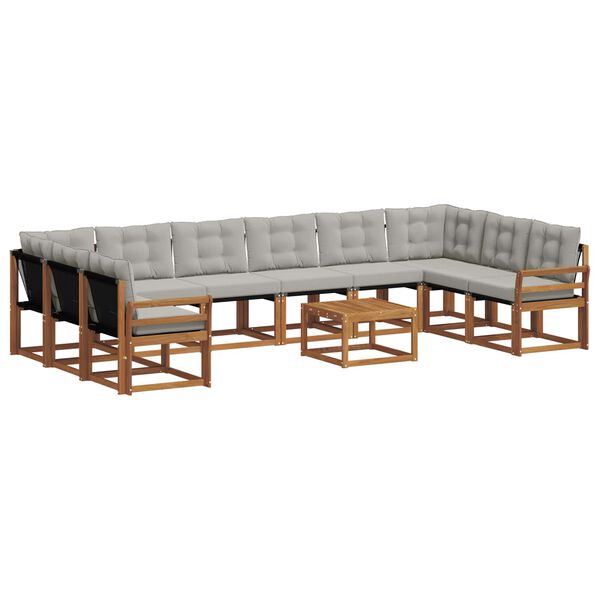 vidaXL &Sigma;&epsilon;&iota;&rho;ά &Kappa;&alpha;&nu;&alpha;&pi;έ &Epsilon;&xi;&omega;&tau;&epsilon;&rho;&iota;&kappa;&omicron;ύ 11 pcs &Phi;&upsilon;&sigma;&iota;&kappa;ό &kappa;&alpha;&iota; &Alpha;&nu;&omicron;&iota;&chi;&tau;ό &Gamma;&kappa;&rho;&iota;