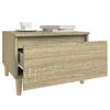 vidaXL Βοηθητικό Τραπέζι Sonoma Δρυς 50x46x35 εκ. Επεξεργασμένο Ξύλο