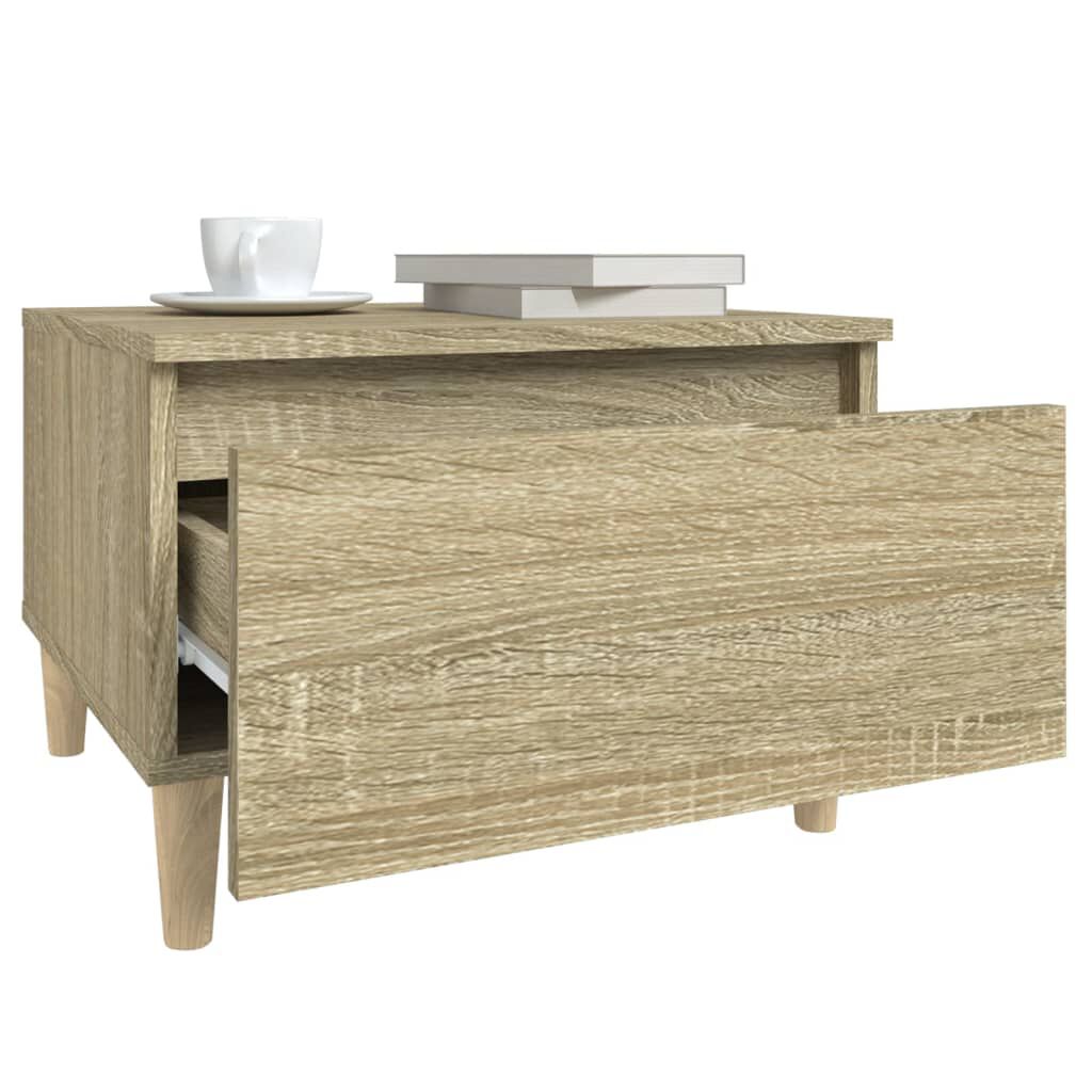 vidaXL Βοηθητικό Τραπέζι Sonoma Δρυς 50x46x35 εκ. Επεξεργασμένο Ξύλο
