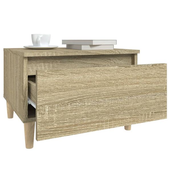 vidaXL Βοηθητικό Τραπέζι Sonoma Δρυς 50x46x35 εκ. Επεξεργασμένο Ξύλο