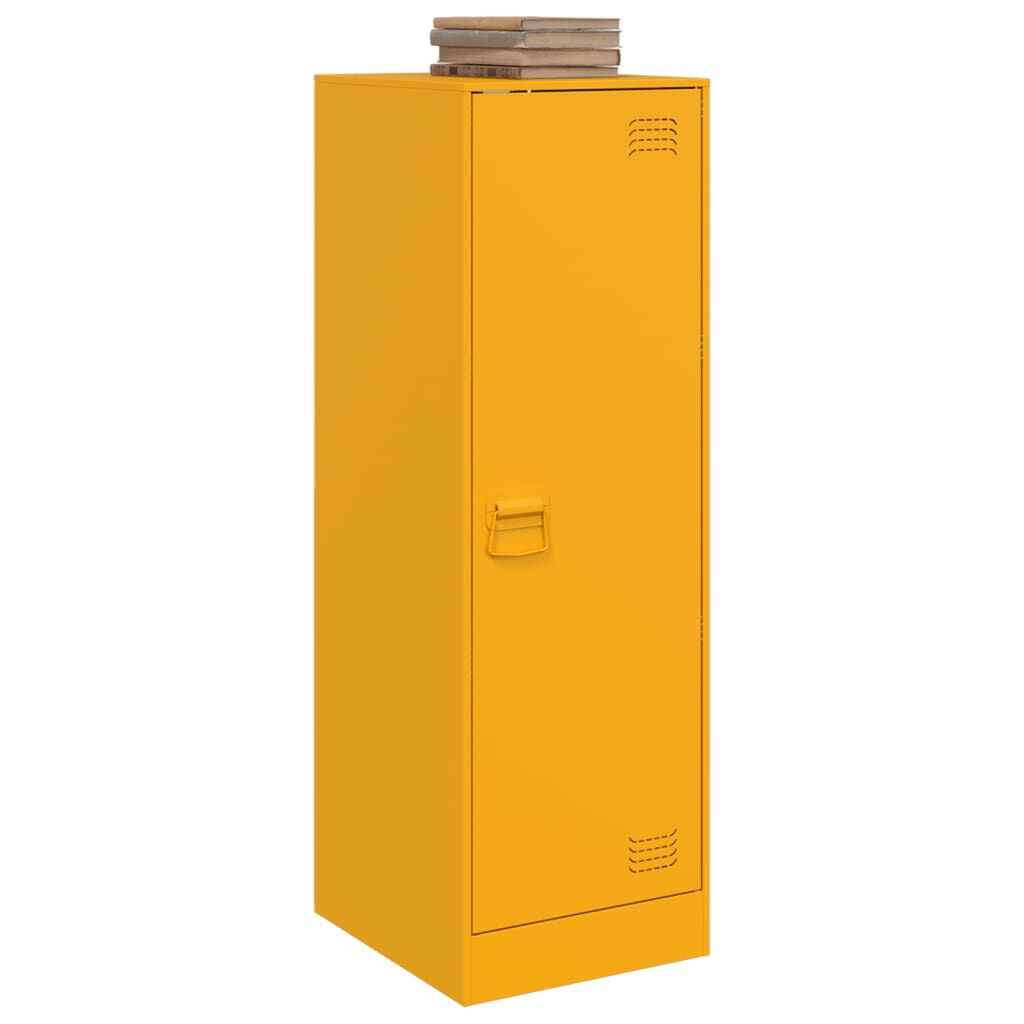 vidaXL Ντουλάπι Μουσταρδί 34,5x39x107 εκ. από Ατσάλι