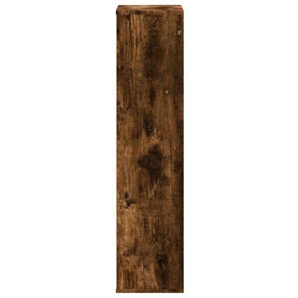 vidaXL Βιβλιοθήκη Καπνιστή Δρυς 50x25x105 εκ. από Επεξεργασμένο Ξύλο