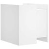 vidaXL Κομοδίνο Λευκό 45x50x50 εκ. από Επεξεργασμένο Ξύλο