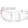 vidaXL &Kappa;&rho;&epsilon;&beta;ά&tau;&iota; Boxspring &mu;&epsilon; &Sigma;&tau;&rho;ώ&mu;&alpha; Taupe 200x200 &epsilon;&kappa;. &Upsilon;&phi;&alpha;&sigma;&mu;ά&tau;&iota;&nu;&omicron;