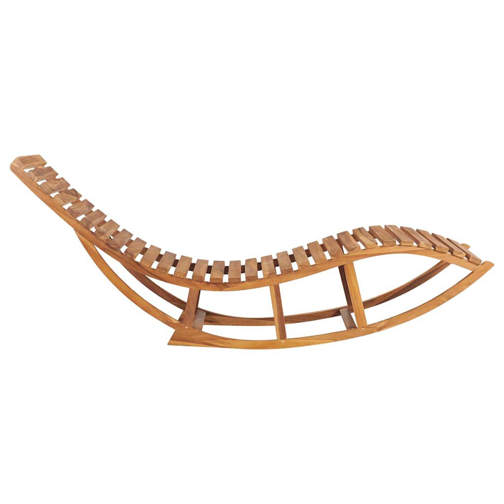 vidaXL Ξαπλώστρα Κουνιστή από Μασίφ Ξύλο Teak