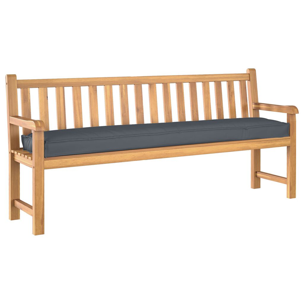 vidaXL Μαξιλάρι Παλέτας για Σκαμπό Ανθρακί 180x40x8 εκ. Υφασμάτος Oxford