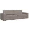 vidaXL &Kappa;&rho;&epsilon;&beta;ά&tau;&iota; &kappa;&alpha;&nu;&alpha;&pi;έ&sigmaf; Taupe 245 x 78 x 77 &epsilon;&kappa;. ύ&phi;&alpha;&sigma;&mu;&alpha;