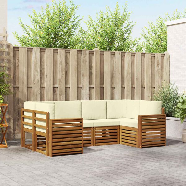 vidaXL &Sigma;&alpha;&lambda;&omicron;&nu;ά&kappa;&iota; &Gamma;&omega;&nu;&iota;&alpha;&kappa;&omicron;ύ &Kappa;&alpha;&nu;&alpha;&pi;έ &mu;&epsilon; &mu;&alpha;&xi;&iota;&lambda;ά&rho;&iota; 6 pcs &Phi;&upsilon;&sigma;&iota;&kappa;ό &kappa;&alpha;&iota; &Kappa;&rho;έ&mu;&alpha;