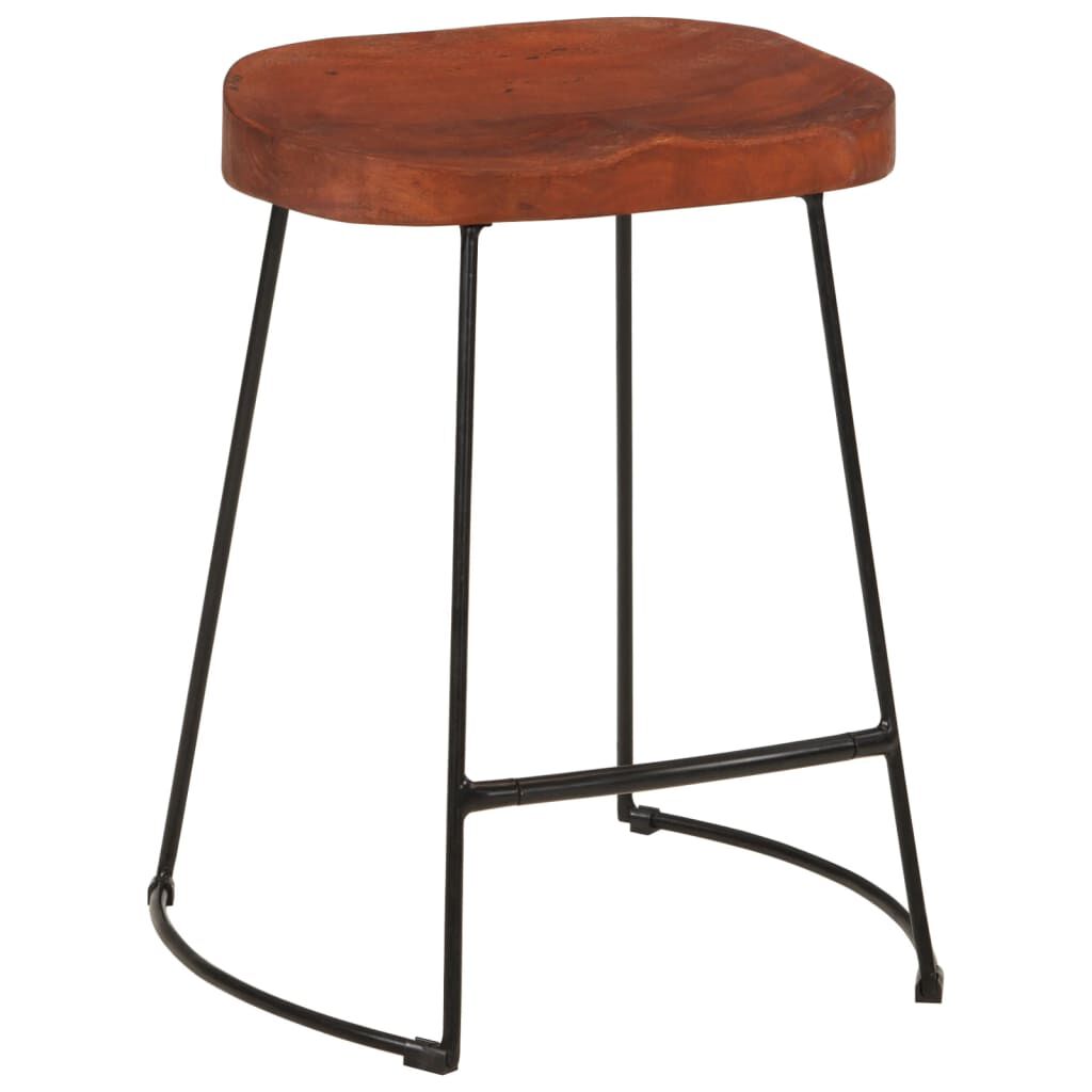 vidaXL Σκαμπό Μπαρ Gavin 2 τεμ. 45 x 38 x 53 εκ. από Μασίφ Ξύλο Μάνγκο