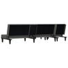vidaXL Καναπές Κρεβάτι Γωνιακός Σκούρο Γκρι 255x140x70 εκ. Υφασμάτινος