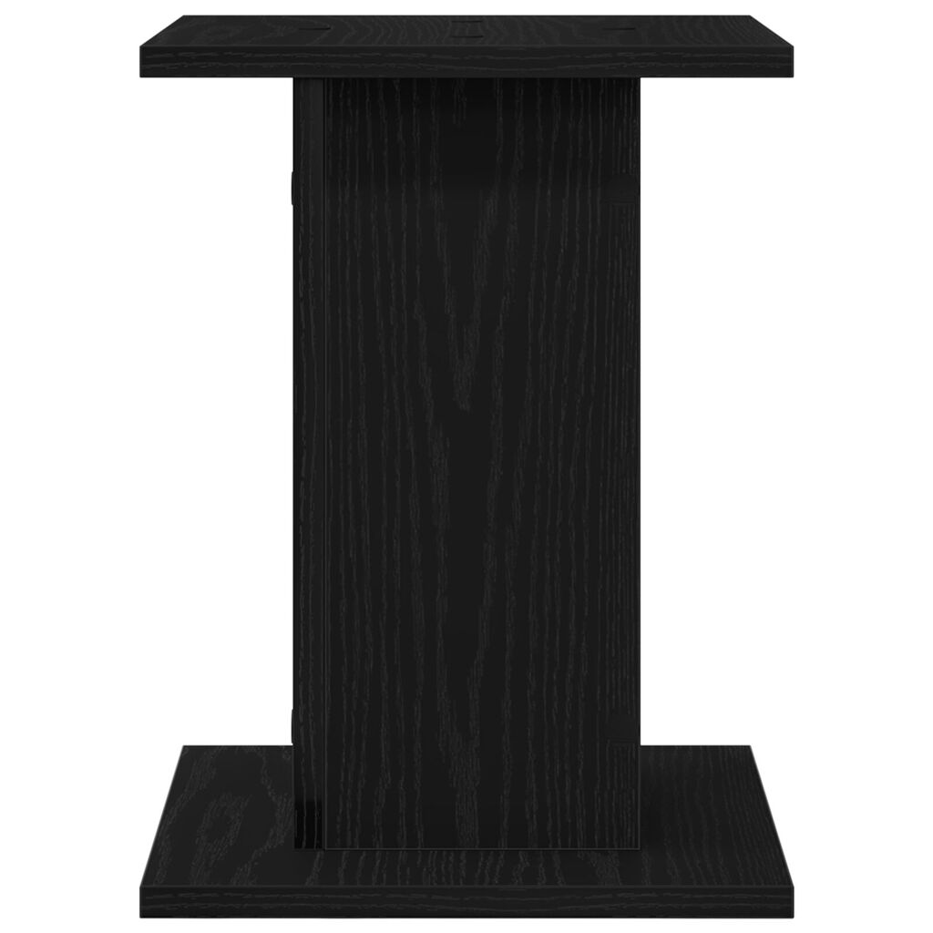 vidaXL Στήρες Ηχείων 2 τμχ Μαύρη Δρυς 30x30x40 εκ Φτιαγμένοι από Ξύλο