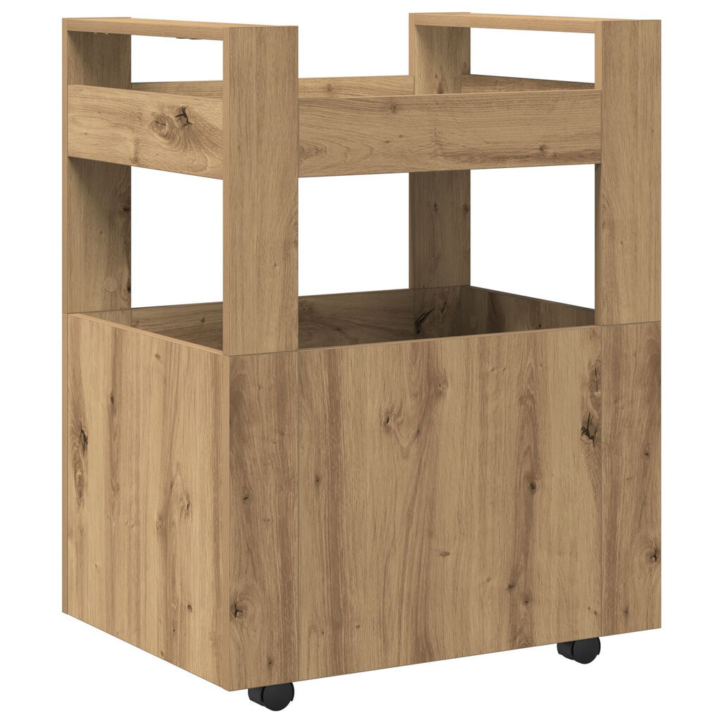 vidaXL Τροχήλατη Κουζίνα Artisan Oak 60x45x80 εκ Επεξεργασμένο Ξύλο