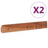 vidaXL Έπιπλο Τηλεόρασης Επιτοίχιο 90 x 30 x 30 από Μασίφ Ξύλο Teak