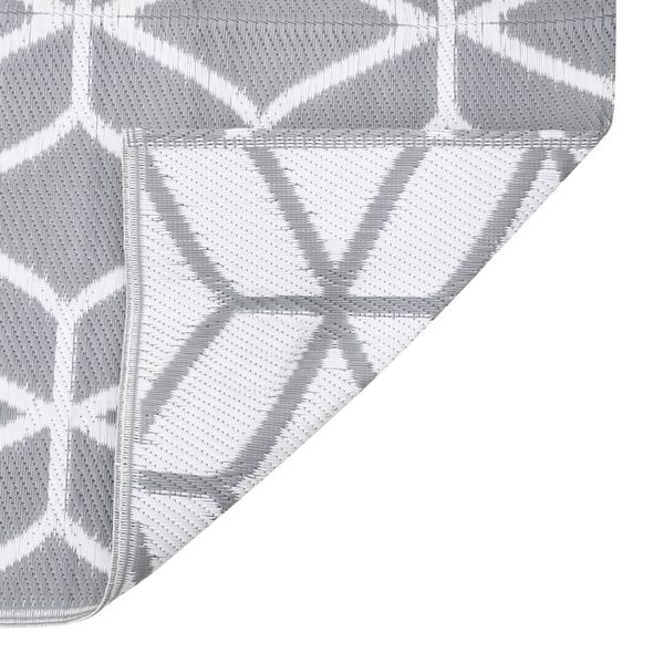 vidaXL Χαλί εξωτερικού χώρου ARAKIL Γκρι 140x200 cm PP