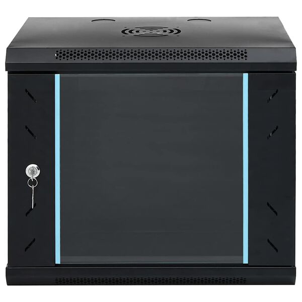 vidaXL Ντουλάπι Δικτύου Επιτοίχιο 9U 19" IP20 53x40x45 εκ.