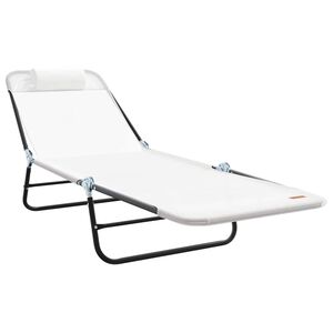 vidaXL &Pi;&tau;&upsilon;&sigma;&sigma;ό&mu;&epsilon;&nu;&eta; &xi;&alpha;&pi;&lambda;ώ&sigma;&tau;&rho;&alpha; &Kappa;&rho;&epsilon;&mu; 182 x 55 x 85,5 &epsilon;&kappa; Textilene